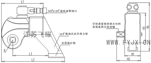 驅(qū)動式液壓扭矩扳手結(jié)構(gòu)圖